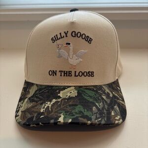 Silly Goose On The Loose Hat Buckle Camo Bill Snapback Adjustable Women Cap